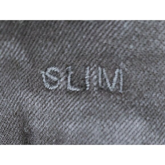 American  Eagle Outfitters Black Jeans Mens Slim Size 32 X 30 Distressed Ripped - Picture 5 of 5